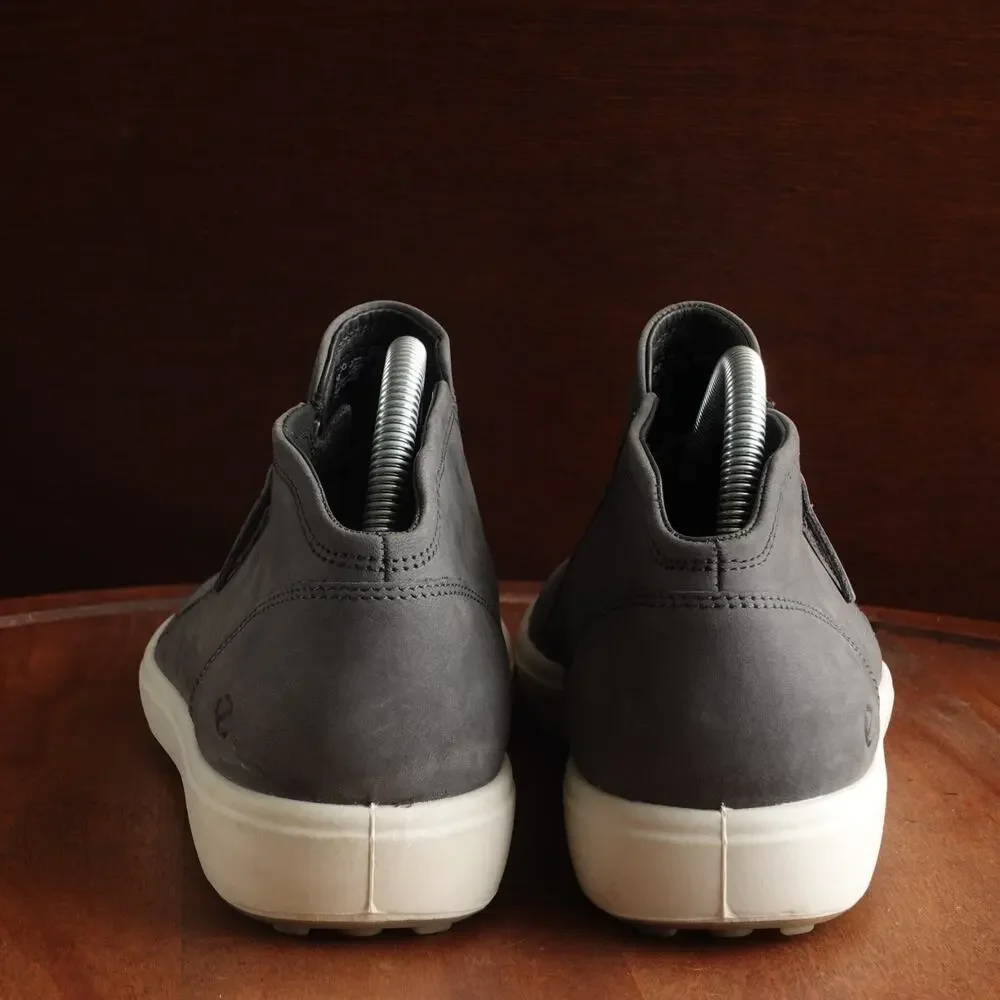 Ecco Shoes Womens Size EU 42 US‎ 11-11.5 Gray Soft 7 Leather Bootie Comfort Zip